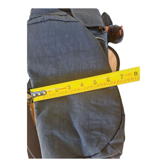 Kipling Black Ravier Medium City Backpack with plush monkey bag charm NWOT - Picture 11 of 12